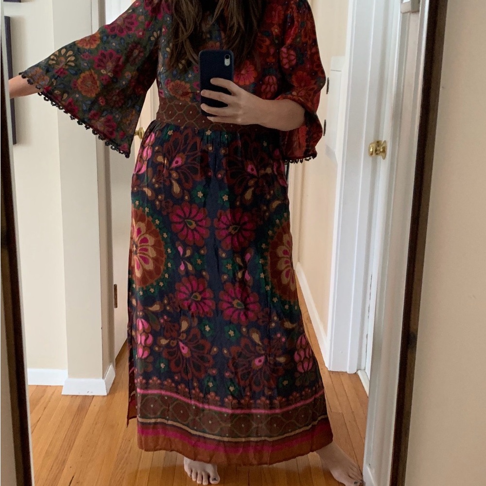 FARM RIO Floral Bohemian Maxi Dress